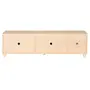 RACK 2 PORTAS DE CORRER 1,40 M X 34 CM TIKO - NATURAL WASHED/BRANCO - Foto 9
