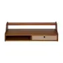 NOZES/CAMELO - PRATELEIRA COM NICHO 1 GAVETA 25 CM X 90 CM X 32 CM NORMA