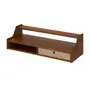 PRATELEIRA COM NICHO 1 GAVETA 25 CM X 90 CM X 32 CM NORMA - NOZES/CAMELO - Foto 2