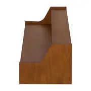PRATELEIRA COM NICHO 1 GAVETA 25 CM X 90 CM X 32 CM NORMA - NOZES/CAMELO - Foto 4