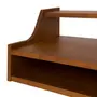 PRATELEIRA COM NICHO 1 GAVETA 25 CM X 90 CM X 32 CM NORMA - NOZES/CAMELO - Foto 5