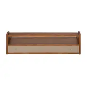PRATELEIRA COM NICHO 1 GAVETA 25 CM X 90 CM X 32 CM NORMA - NOZES/CAMELO - Foto 7