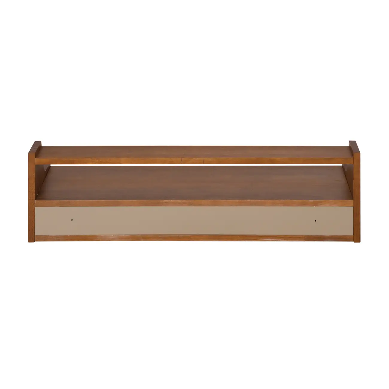 PRATELEIRA COM NICHO 1 GAVETA 25 CM X 90 CM X 32 CM NORMA - NOZES/CAMELO - Foto 7