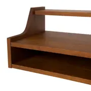 PRATELEIRA COM NICHO 1 GAVETA 25 CM X 90 CM X 32 CM NORMA - NOZES/MUSGO - Foto 5