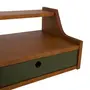 PRATELEIRA COM NICHO 1 GAVETA 25 CM X 90 CM X 32 CM NORMA - NOZES/MUSGO - Foto 6