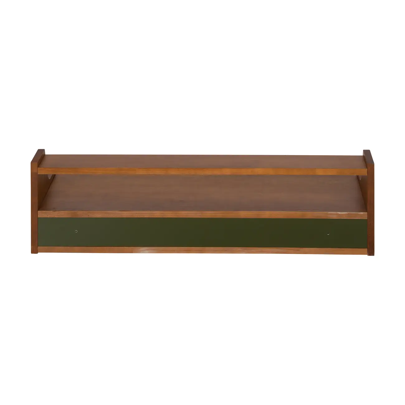 PRATELEIRA COM NICHO 1 GAVETA 25 CM X 90 CM X 32 CM NORMA - NOZES/MUSGO - Foto 7