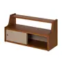 PRATELEIRA COM 2 PORTAS DE CORRER 36 CM X 70 CM X 25 CM NORMA - NOZES/CAMELO - Foto 3