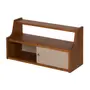 PRATELEIRA COM 2 PORTAS DE CORRER 36 CM X 70 CM X 25 CM NORMA - NOZES/CAMELO - Foto 4