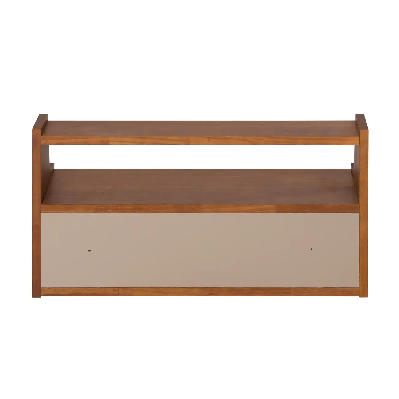 PRATELEIRA COM 2 PORTAS DE CORRER 36 CM X 70 CM X 25 CM NORMA - NOZES/CAMELO - Foto 8