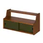 PRATELEIRA COM 2 PORTAS DE CORRER 36 CM X 70 CM X 25 CM NORMA - NOZES/MUSGO - Foto 2