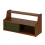 PRATELEIRA COM 2 PORTAS DE CORRER 36 CM X 70 CM X 25 CM NORMA - NOZES/MUSGO - Foto 3