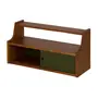 PRATELEIRA COM 2 PORTAS DE CORRER 36 CM X 70 CM X 25 CM NORMA - NOZES/MUSGO - Foto 4