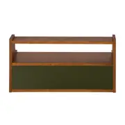 PRATELEIRA COM 2 PORTAS DE CORRER 36 CM X 70 CM X 25 CM NORMA - NOZES/MUSGO - Foto 8
