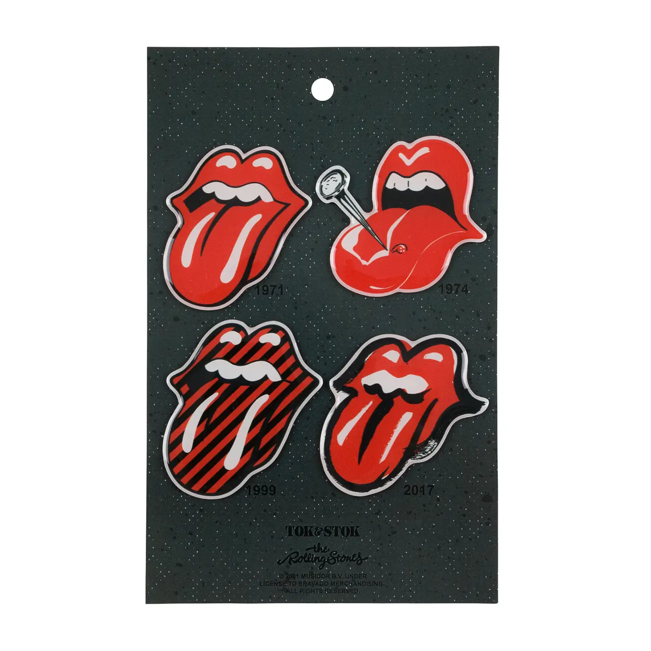 ÍMÃS COM 4 ROCK HISTORY - VERMELHO/CINZA - Foto 1