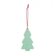 PINGENTE ÁRVORE FOLK SCANDI XMAS - SORBET DE MENTA/VERMELHO - Foto 1