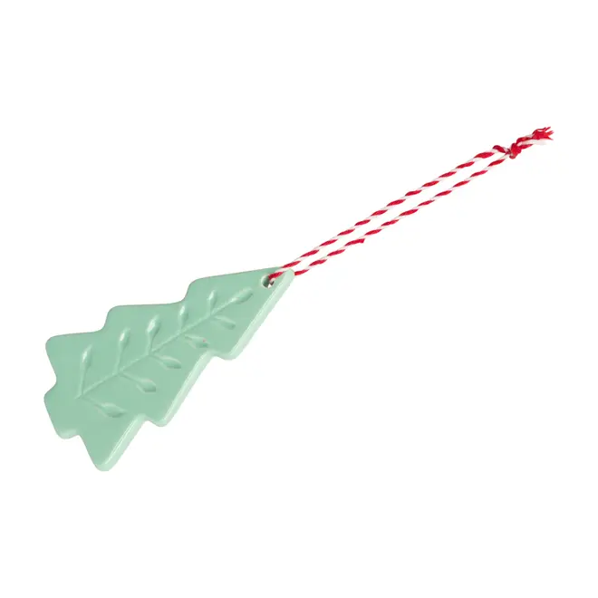 PINGENTE ÁRVORE FOLK SCANDI XMAS - SORBET DE MENTA/VERMELHO - Foto 2