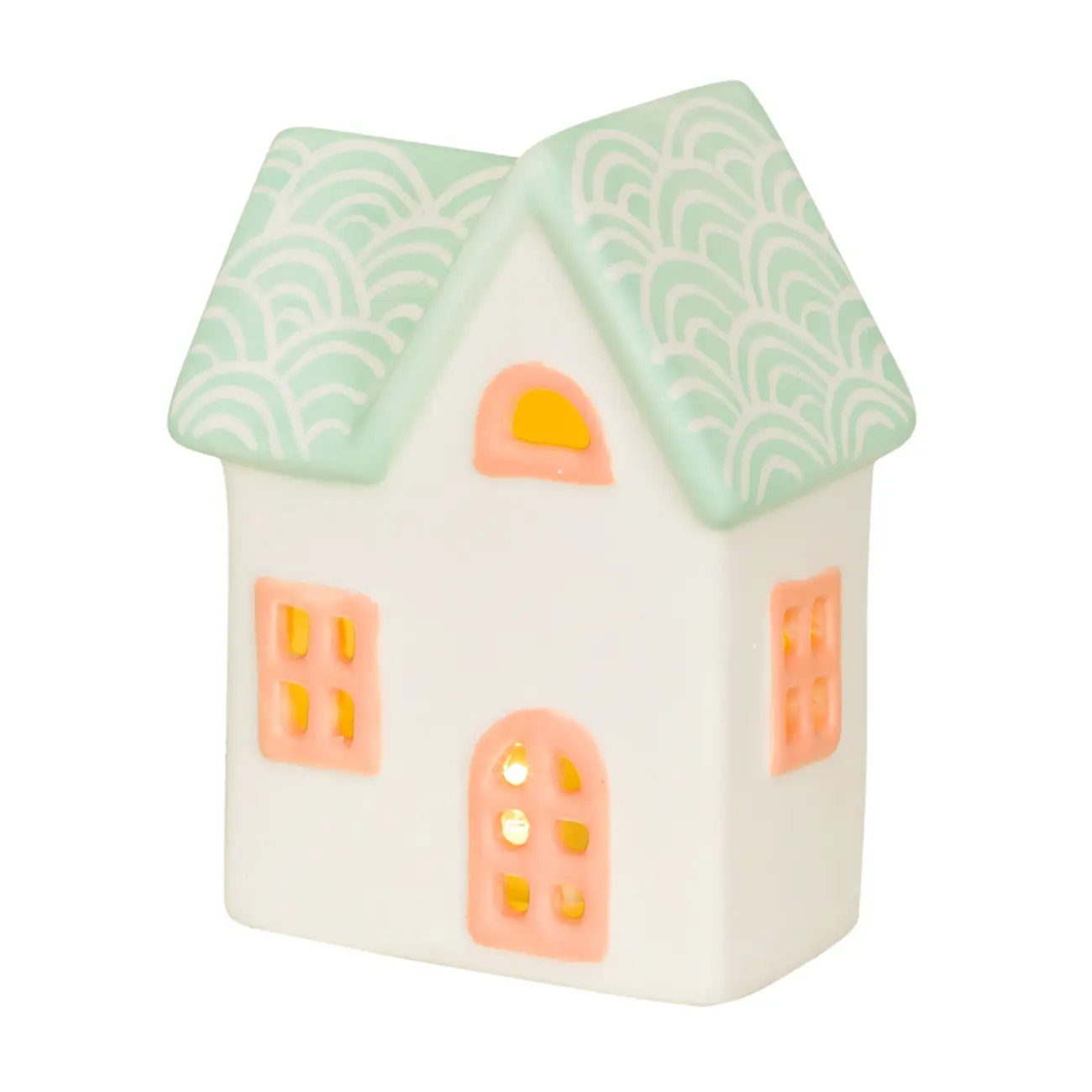 ADORNO CASINHA LED 11 CM SCANDI XMAS - SORBET DE MENTA/MELÃO - Foto 2