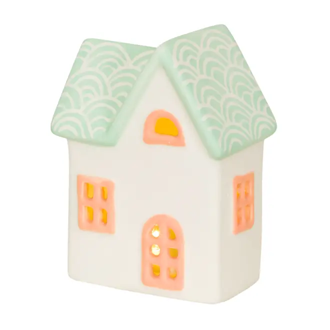 ADORNO CASINHA LED 11 CM SCANDI XMAS - SORBET DE MENTA/MELÃO - Foto 2