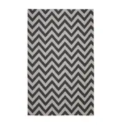 TAPETE 1,32 M X 2 M ZIGUE - OFF WHITE/ CINZA - Foto 2
