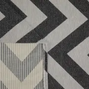 TAPETE 1,32 M X 2 M ZIGUE - OFF WHITE/ CINZA - Foto 6