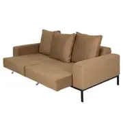SOFÁ RETRÁTIL 3 LUGARES PERFIL - BEGE - Foto 3