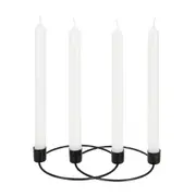 CANDELABRO PARA 4 VELAS INLINE - CHUMBO - Foto 1
