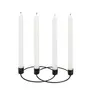 CANDELABRO PARA 4 VELAS INLINE - CHUMBO - Foto 2