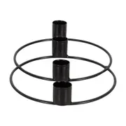CANDELABRO PARA 4 VELAS INLINE - CHUMBO - Foto 4