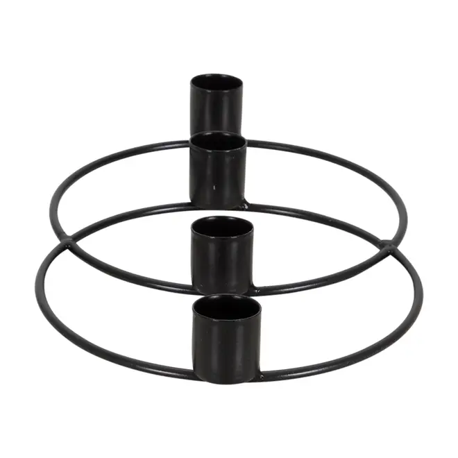 CANDELABRO PARA 4 VELAS INLINE - CHUMBO - Foto 4