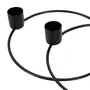 CANDELABRO PARA 4 VELAS INLINE - CHUMBO - Foto 5
