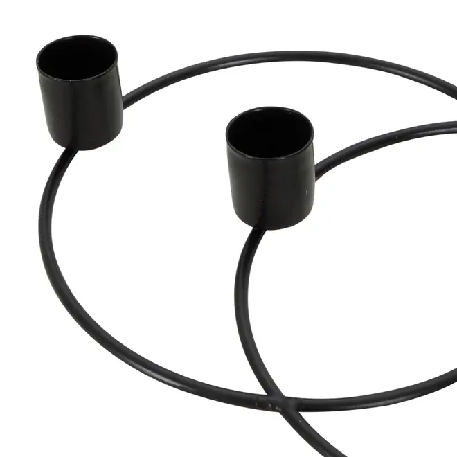 CANDELABRO PARA 4 VELAS INLINE - CHUMBO - Foto 5