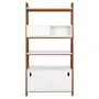 ESTANTE 3 PORTAS DE CORRER 96 CM X 1,95 M ARQUITET - NOZES/BRANCO - Foto 1
