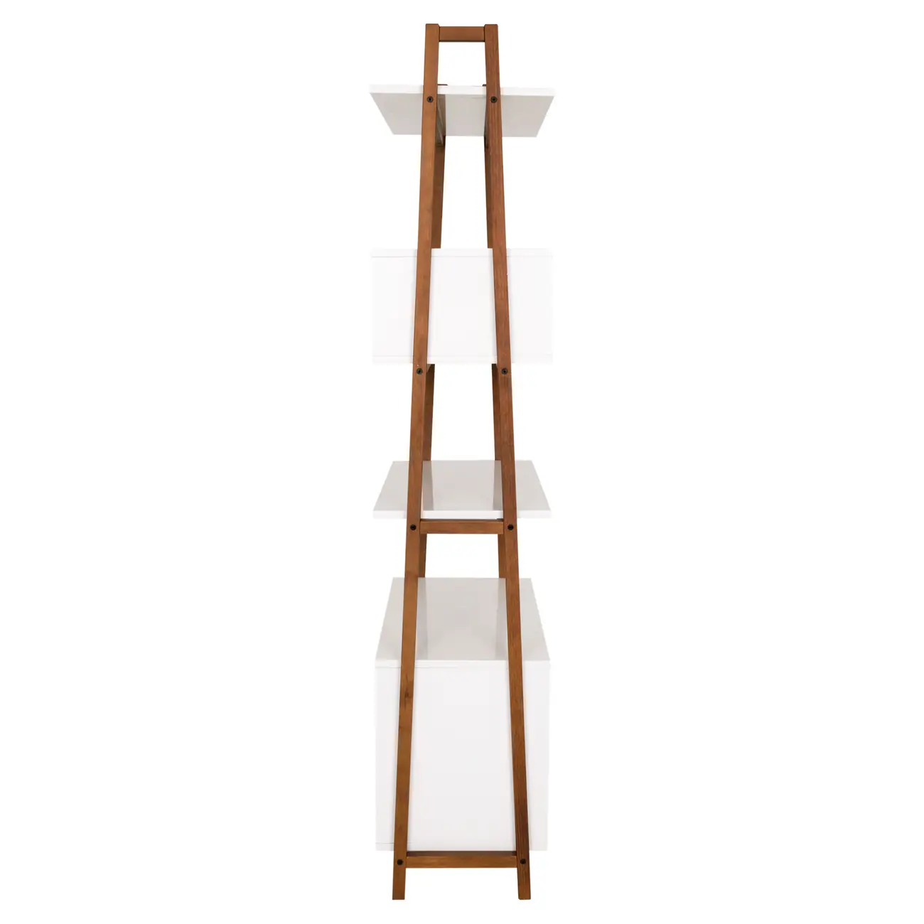 ESTANTE 3 PORTAS DE CORRER 96 CM X 1,95 M ARQUITET - NOZES/BRANCO - Foto 4