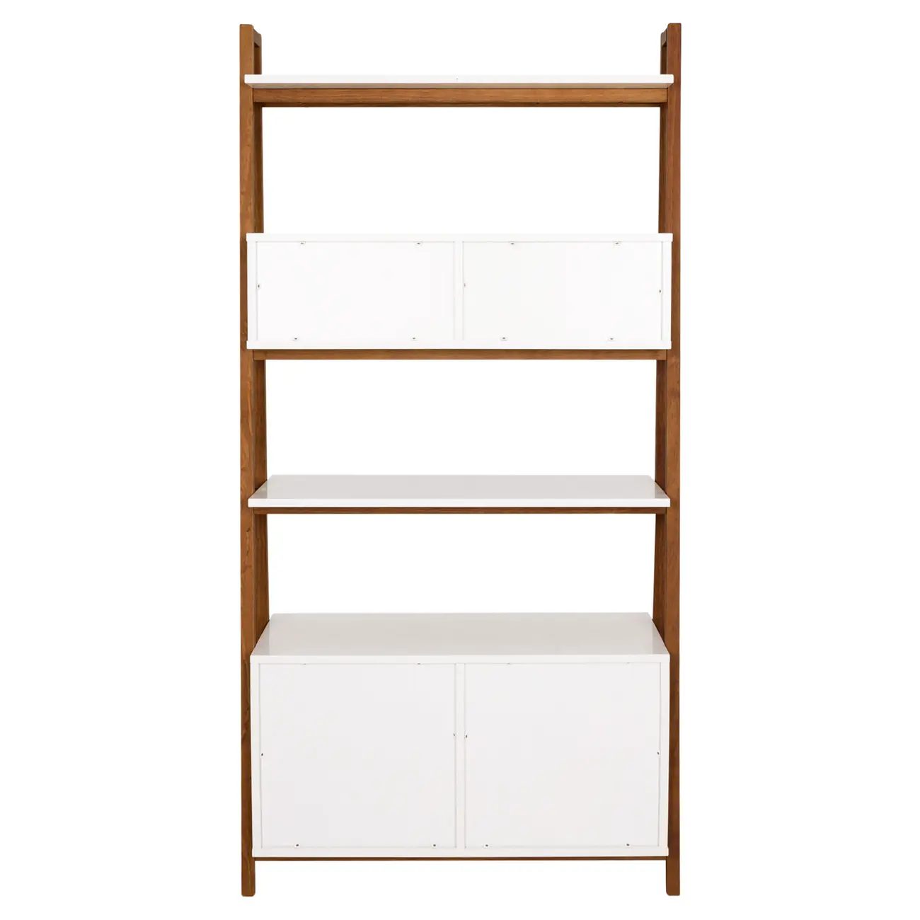 ESTANTE 3 PORTAS DE CORRER 96 CM X 1,95 M ARQUITET - NOZES/BRANCO - Foto 9