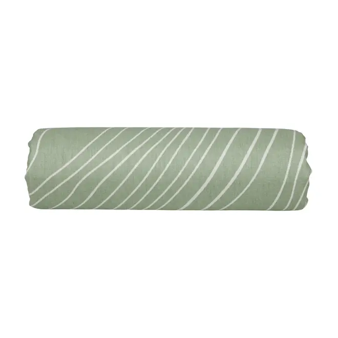 LENÇOL DE CASAL E QUEEN 2,40 M X 2,50 M LOUD - SÁLVIA/OFF WHITE - Foto 1