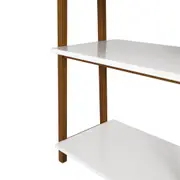 ESTANTE 71 CM X 1,95 M ARQUITET - NOZES/BRANCO - Foto 4