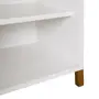 ESTANTE PARA TV DE ATÉ 50 POLEGADAS COM 1 PORTA DE CORRER1,36 M X 1,95 M ARQUITET - NOZES/BRANCO - Foto 5