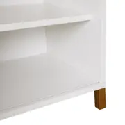 ESTANTE PARA TV DE ATÉ 50 POLEGADAS COM 1 PORTA DE CORRER1,36 M X 1,95 M ARQUITET - NOZES/BRANCO - Foto 5