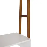 ESTANTE PARA TV DE ATÉ 50 POLEGADAS COM 1 PORTA DE CORRER1,36 M X 1,95 M ARQUITET - NOZES/BRANCO - Foto 6