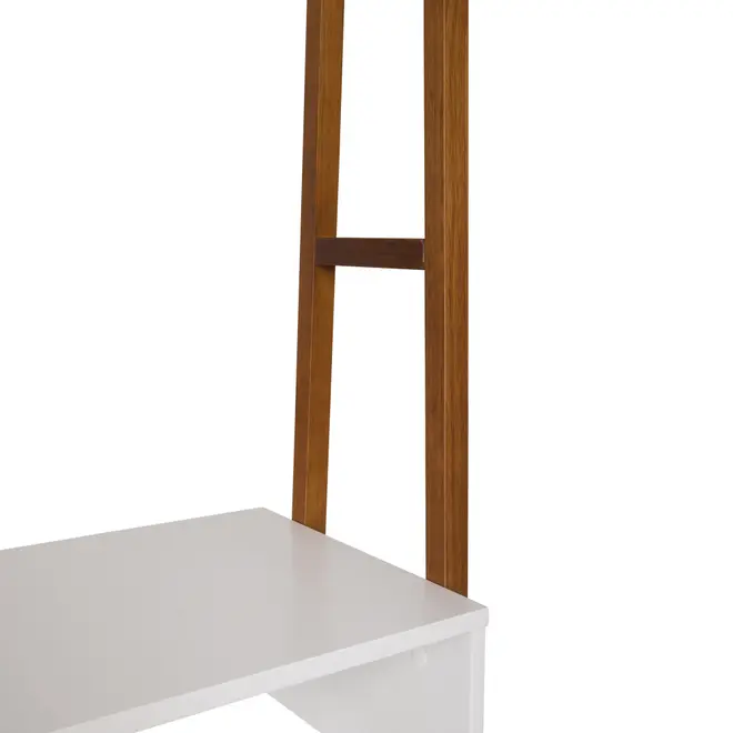 ESTANTE PARA TV DE ATÉ 50 POLEGADAS COM 1 PORTA DE CORRER1,36 M X 1,95 M ARQUITET - NOZES/BRANCO - Foto 6