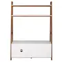 ESTANTE PARA TV DE ATÉ 50 POLEGADAS COM 1 PORTA DE CORRER1,36 M X 1,95 M ARQUITET - NOZES/BRANCO - Foto 8