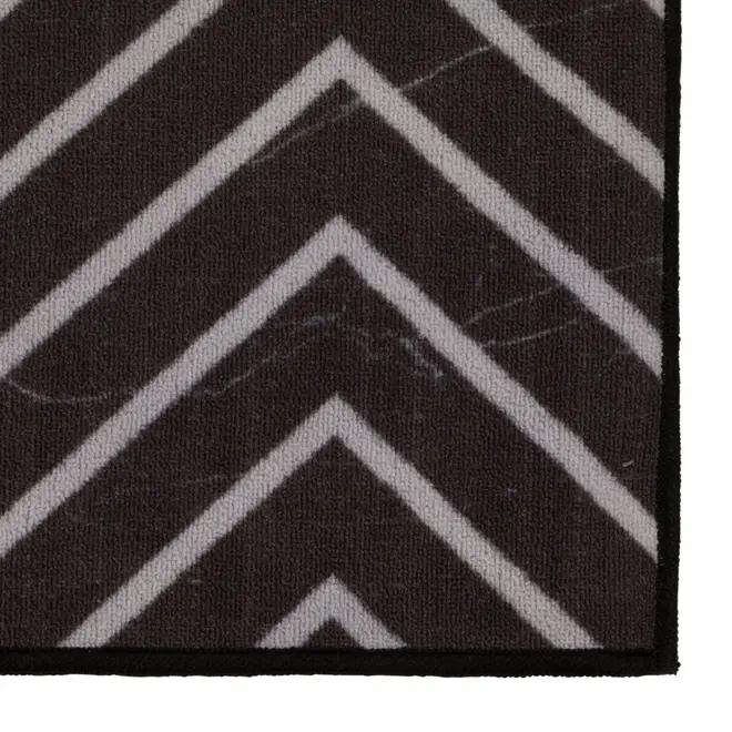 TAPETE 50 CM X 1,50 M VERZUS - PRETO/BRANCO - Foto 2