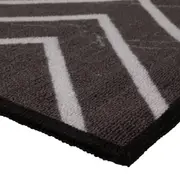 TAPETE 50 CM X 1,50 M VERZUS - PRETO/BRANCO - Foto 3