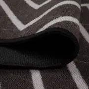 TAPETE 50 CM X 1,50 M VERZUS - PRETO/BRANCO - Foto 4