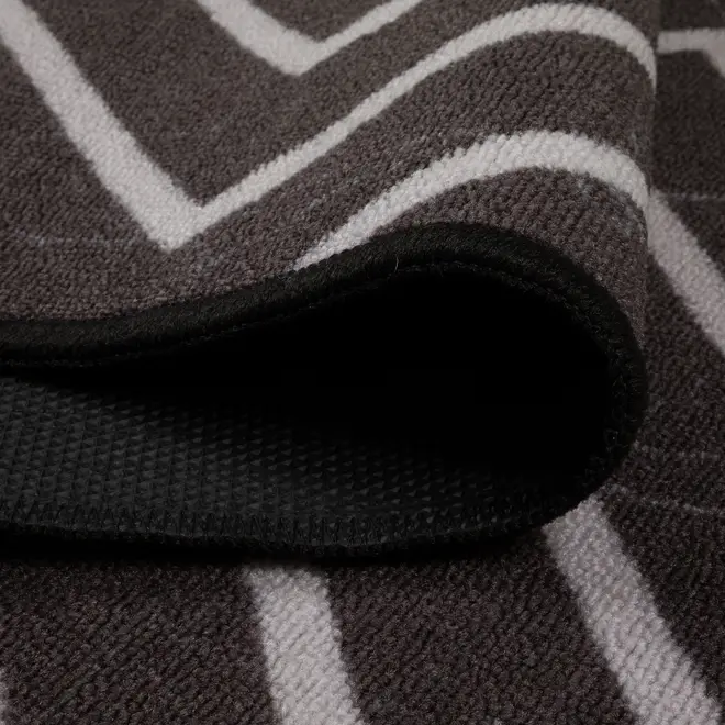 TAPETE 50 CM X 1,50 M VERZUS - PRETO/BRANCO - Foto 4