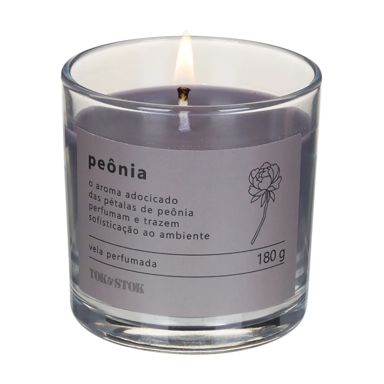 VELA PERFUMADA POTE PEÔNIA NATURALS - ARGILA/PINUS NATURAL - Foto 2