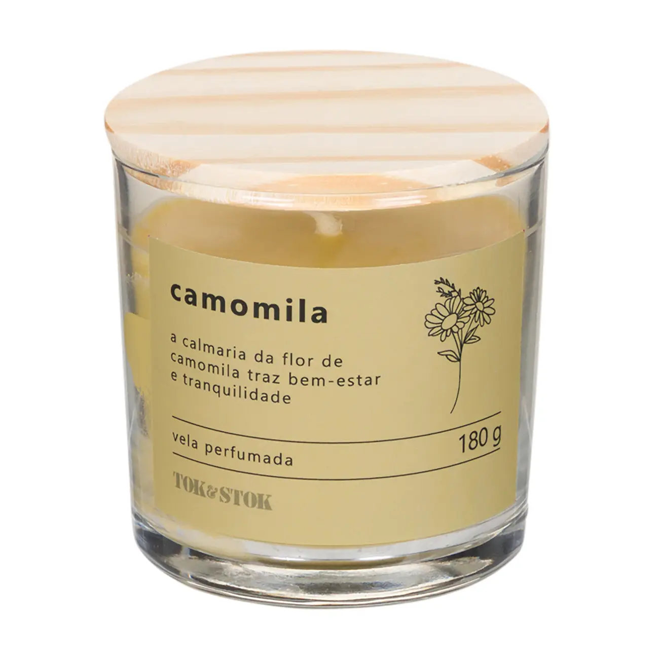 VELA PERFUMADA POTE CAMOMILA NATURALS - LATTE/PINUS NATURAL - Foto 1