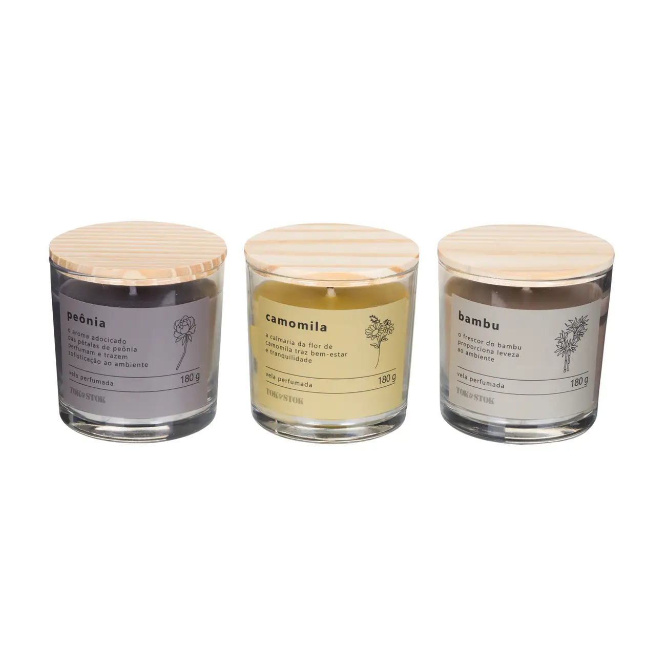 VELA PERFUMADA POTE CAMOMILA NATURALS - LATTE/PINUS NATURAL - Foto 5