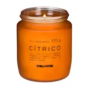 VELA PERFUMADA POTE CÍTRICO ESSENCIALS - TERRACOTA/PRETO - Foto 2