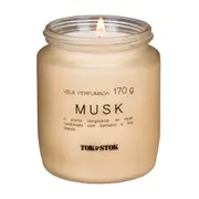 VELA PERFUMADA POTE MUSK ESSENCIALS - CAMELO/PRETO - Foto 2